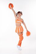 Dolly Dyson Orange Supporter istripper model